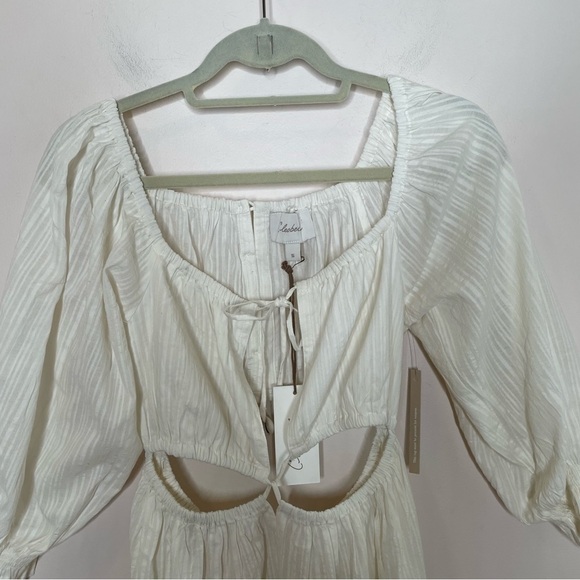 Cleobella Sutton White Cotton Gauze Cut Out Open Back Maxi Dress Small - Picture 7 of 11